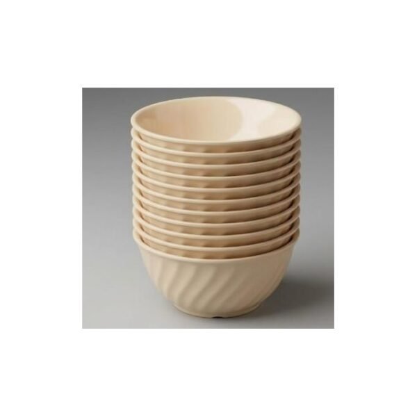 12-Piece Cream Melamine Soup & Fruit Bowls Set