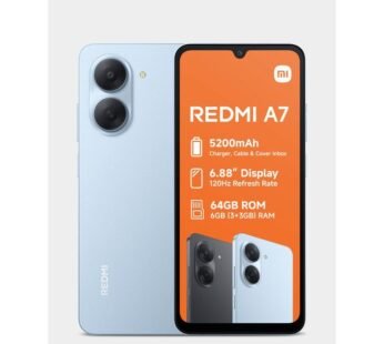 XIAOMI Redmi A7 4G 3+64GB 6.88″ 120Hz display, 13MP camera, 5,200mAh