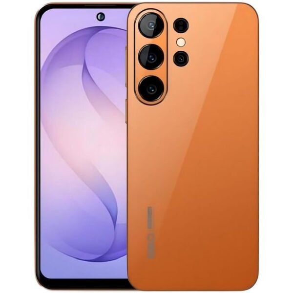 Mbo S26 Ultra+ 4G - 6.8" 128GB ROM 4GB RAM 16MP 6000mAh (With Earphones, Glass Protector, Cover) - Orange