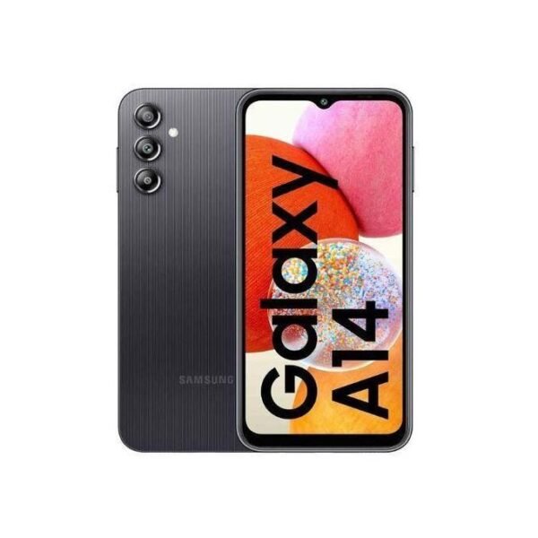 Samsung Galaxy A14, 6.6", 4GB RAM + 128GB, 50MP, Dual SIM, 5000mAh, Black.