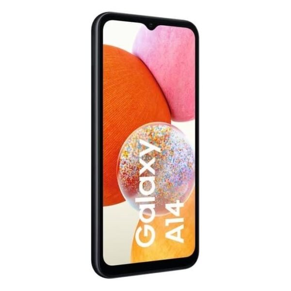 Samsung Galaxy A14, 6.6", 4GB RAM + 128GB, 50MP, Dual SIM, 5000mAh, Black.